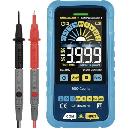 PANCONTROL Multimeter Pancontrol 0,1 mV-600V DC,1 mV-600V AC True RMS PANCONTROL