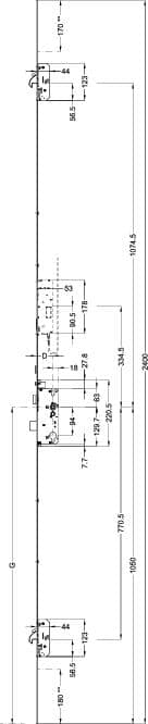 WINKHAUS Automatik Mehrfachverriegelung T-AV4D-F1669 L124P/45 A9 94/8 KABAM2RSMC,