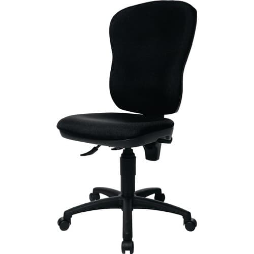 TOPSTAR Bürodrehstuhl m.Permanentkontakt schwarz 420-550mm o.Armlehnen Trgf.110kgTOPSTAR