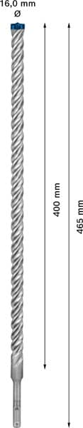 BOSCH EXPERT SDS plus-7X Hammerbohrer, 16 x 400 x 465 mm. Für Bohrhämmer