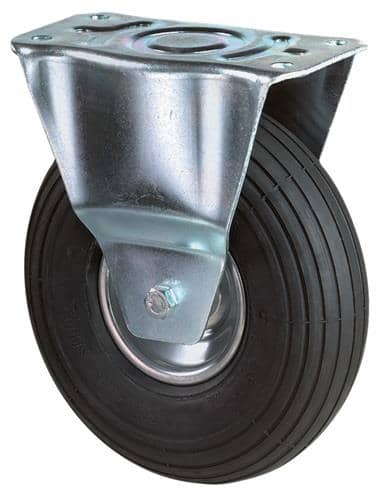 BS ROLLEN Luftrad D.260mm Trgf.130kg Bockrolle m.Platte Rillenprofil BS ROLLEN