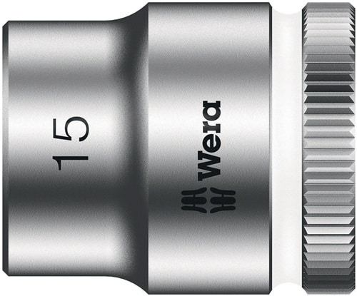 WERA Steckschlüsseleinsatz 8790 HMB Außen-6-kant 3/8 Zoll a6-KT.SW 15mm L.29mm WERA