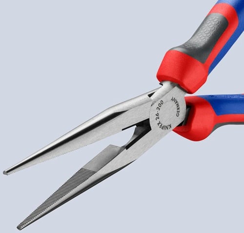 KNIPEX Flachrundzange L.200mm pol.ger.Comfort-Griff KNIPEX