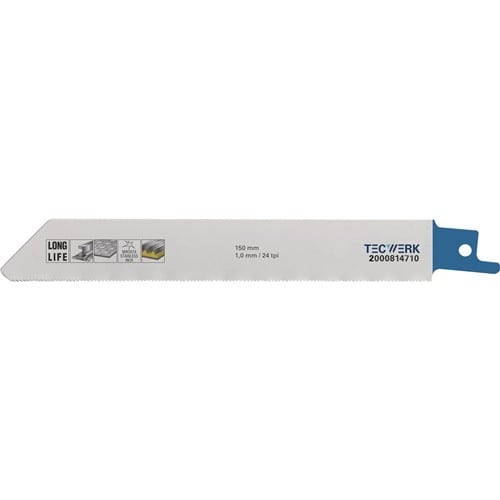 TECWERK Säbelsägeblatt L.300mm B.22mm TPI 8/10 3,2/2,5mm 5 St./Karte TW