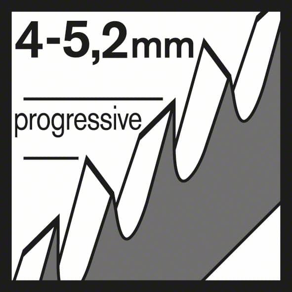 BOSCH Stichsägeblatt T 144 D Speed for Wood, 5er-Pack