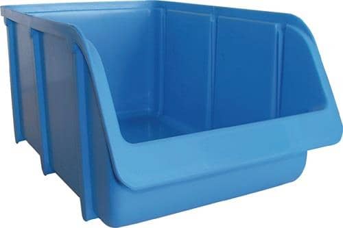 HÜNERSDORFF Sichtlagerkasten L318/286xB146xH127mm PP blau stapelbar HÜNERSDORFF