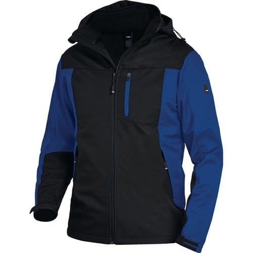 FHB Softshelljacke JANNIK Gr.M royal/schwarz
