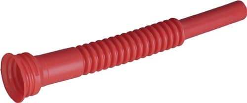HÜNERSDORFF Auslaufrohr L.275mm flex.rot HÜNERSDORFF