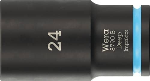 WERA Steckschlüsseleinsatz 8790 B Impaktor Deep 3/8 Zoll 24mm L.63mm WERA