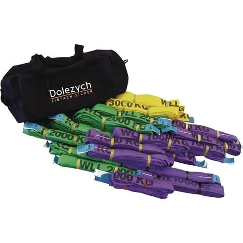 DOLEZYCH Rundschlingen-Set DIN EN 1492-2 20-tlg.DOLEZYCH