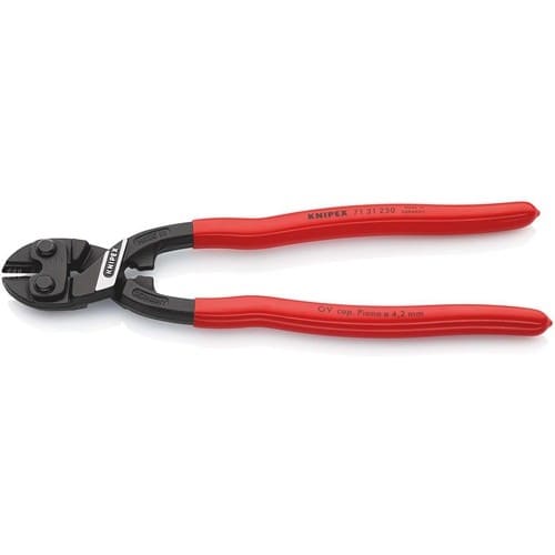 KNIPEX Kompaktbolzenschneider CoBolt® L.250mm Ku.-Überzug ger.4,2mm m.Aussparung