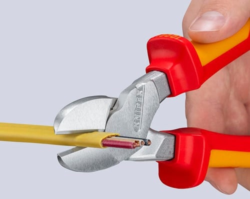KNIPEX Kraftseitenschneider L.250mm VDE Form 0 Mehrkomp.-Hüllen KNIPEX