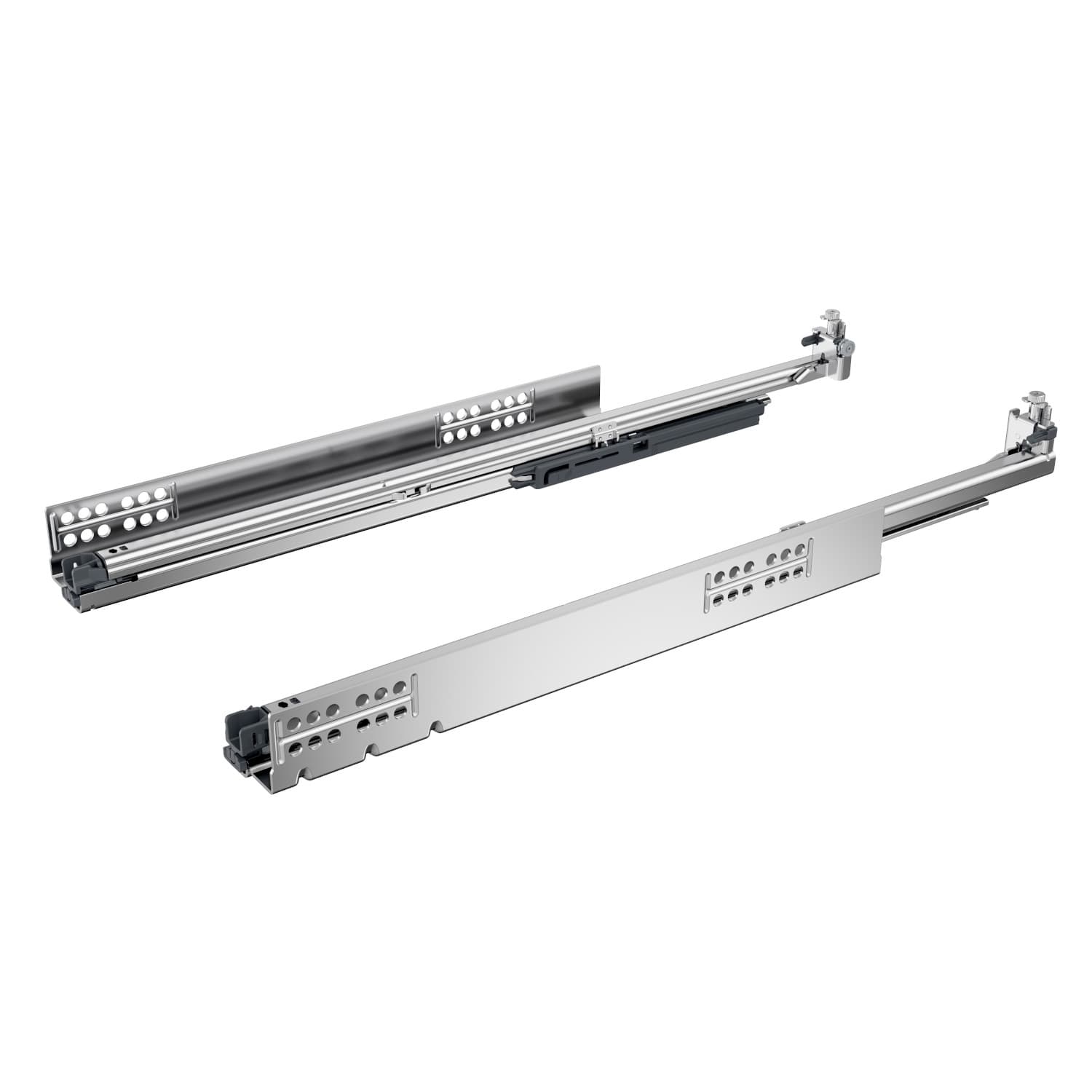 HETTICH Vollauszug Quadro V6 5D M (30 kg) mit Silent System, Push to open Silent kompatibel, 250 mm, rechts, 9332640