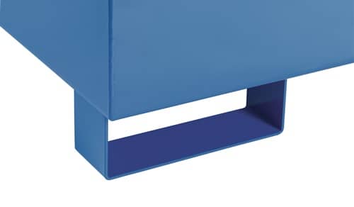 TECWERK Auffangwanne 215l L1200xB800xH360mm Stahlbl.m.Gitterrost blau TECWERK