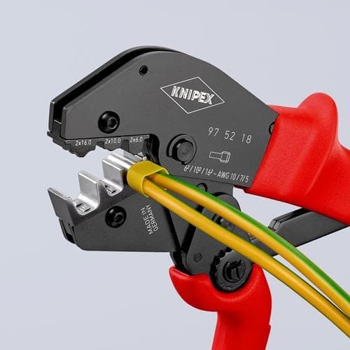 KNIPEX Crimpzange L.250mm 2x6,2x10,2x16 (AWG 2x10,2x7,2x5) mm² KNIPEX