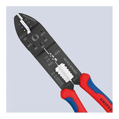KNIPEX Crimpzange L.240mm 0,5-6(AWG 20-10)/0,5-2,5 (AWG 20-13) mm² KNIPEX