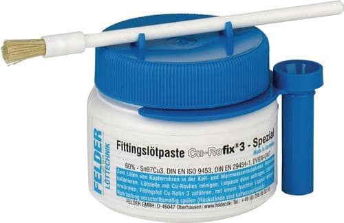FELDER Fittingslötpaste CU-Rofix®3-Spezial 230-250GradC 250g S-Sn97Cu3 FELDER