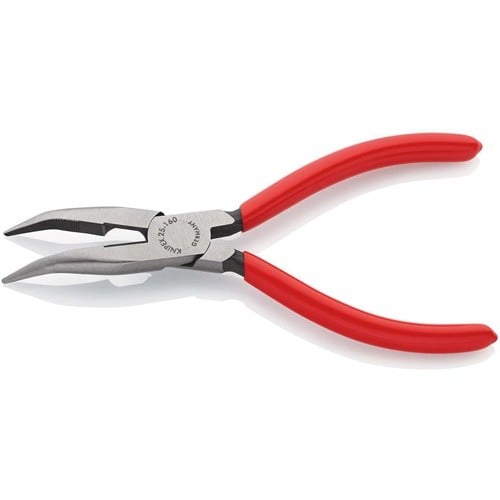 KNIPEX Flachrundzange L.160mm flach/rund 40Grad gew.pol.Ku.-Überzug KNIPEX