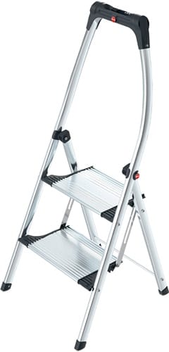 HAILO Klapptritt K100 Stufen 2 Plattform-H.490mm Alu.m.Anti-Rutsch-Riffelung HAILO
