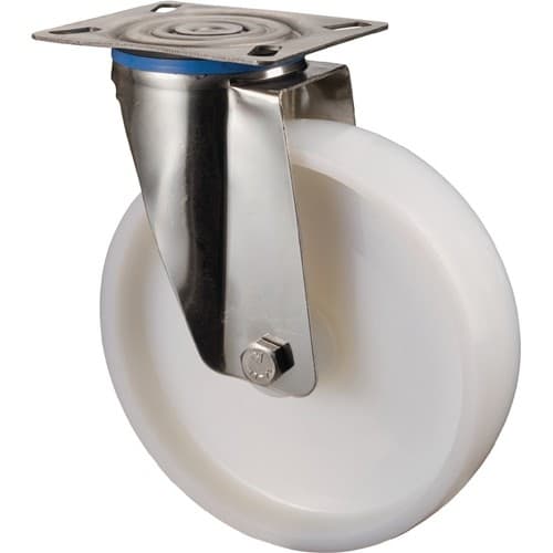 BS ROLLEN Lenkrolle D.80mm Trgf.100kg Ku.Platte L95xB80mm BS ROLLEN