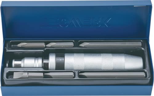 TECWERK Schraubenlösersatz 8-tlg.1/2 Zoll in Stahlbl.-Kass.TECWERK