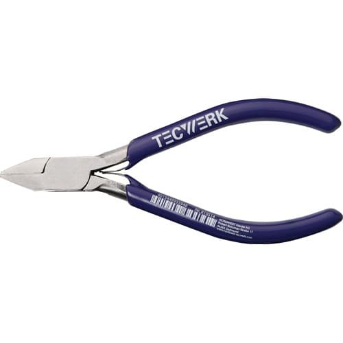 TECWERK Elektronik-Seitenschneider L.115mm Facette nein spitz TECWERK