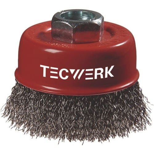 Topfbürste D.80mm Drahtstärke 0,3mm STA 8500min-¹ TECWERK