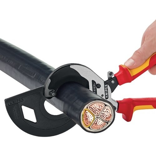 KNIPEX Kabelschneider Gesamt-L.320mm max.60 (600 mm²)mm pol.Mehrkomp.-Hüllen KNIPEX