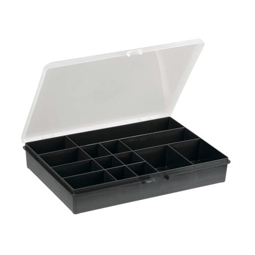 RAACO Sortierkasten B.332xT.254xH.55mm 14feste Fächer Box 14