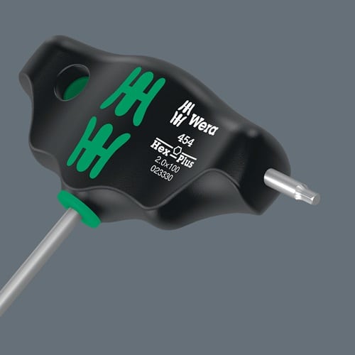 WERA Sechskantschraubendreher 454 SW 2mm Klingen-L.100/12 (kurzer Schenkel)mm