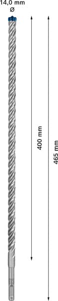 BOSCH EXPERT SDS plus-7X Hammerbohrer, 14 x 400 x 465 mm. Für Bohrhämmer