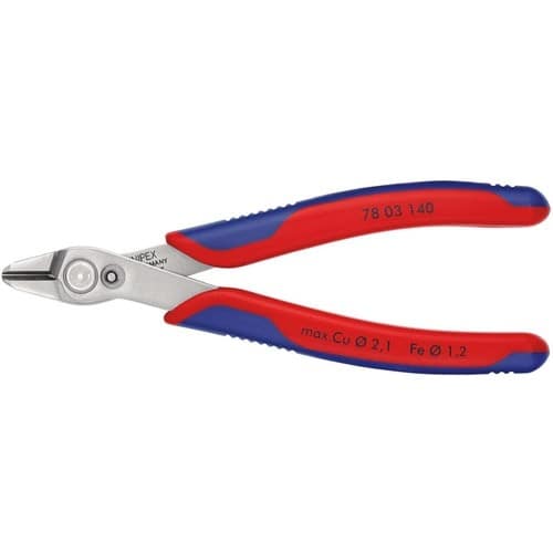 KNIPEX Elektronikseitenschneider Super-Knips® INOX L.140mm Facette nein pol.