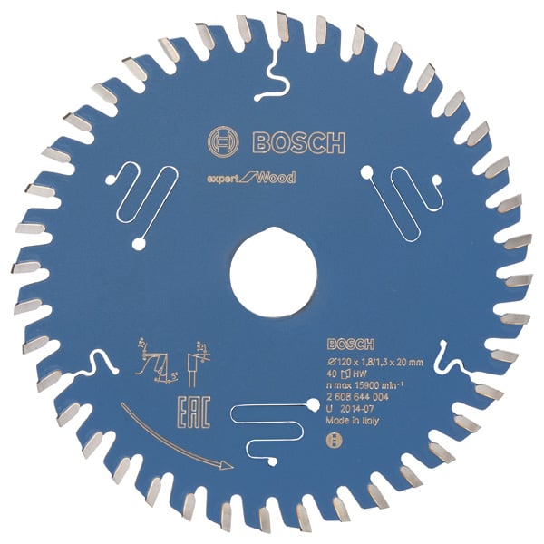 BOSCH Kreissägeblatt Expert for Wood, 120 x 20 x 1,8 mm, 40