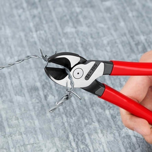 KNIPEX Kraftseitenschneider L.200mm pol.Form 0 Ku.-Überzug KNIPEX