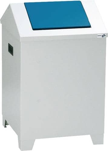 STUMPF Putzwollkasten H680xB400xT400mm Geh.lichtgrau/Klappe enzianblau Stahlbl.STUMPF