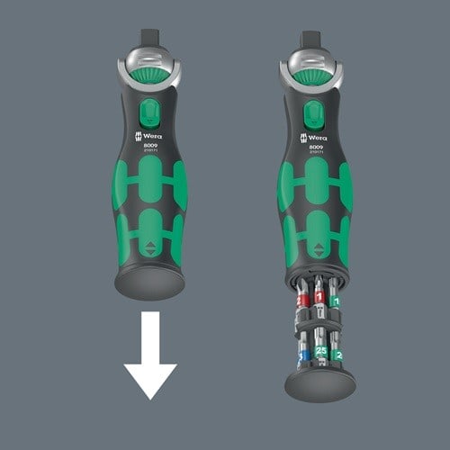 WERA Steckschlüsselsatz 8009 Zyklop Pocket Set 3 27-tlg.3/8Zoll+1/4 Zoll WERA