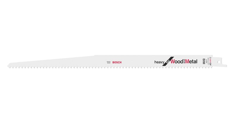 BOSCH Säbelsägeblatt S 1411 DF, Heavy for Wood and Metal, 2er-Pack