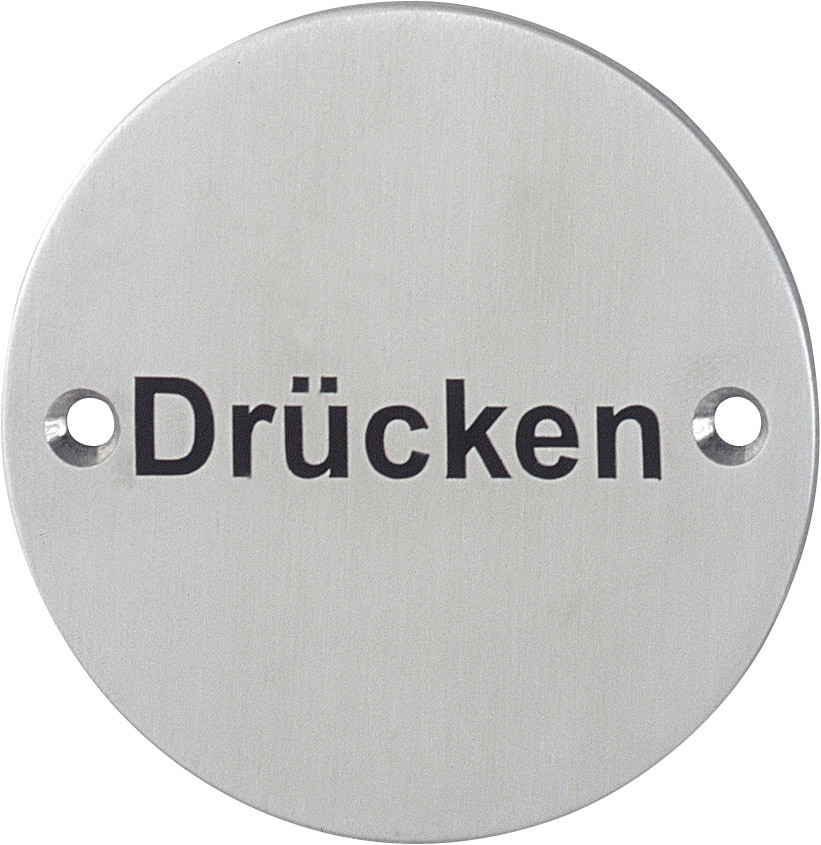 HOPPE® Hinweisschild E663, Edelstahl