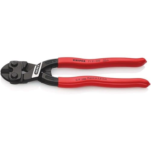 KNIPEX Kompaktbolzenschneider CoBolt® L.200mm Ku.-Überzug ger.3,6mm m.Aussparung