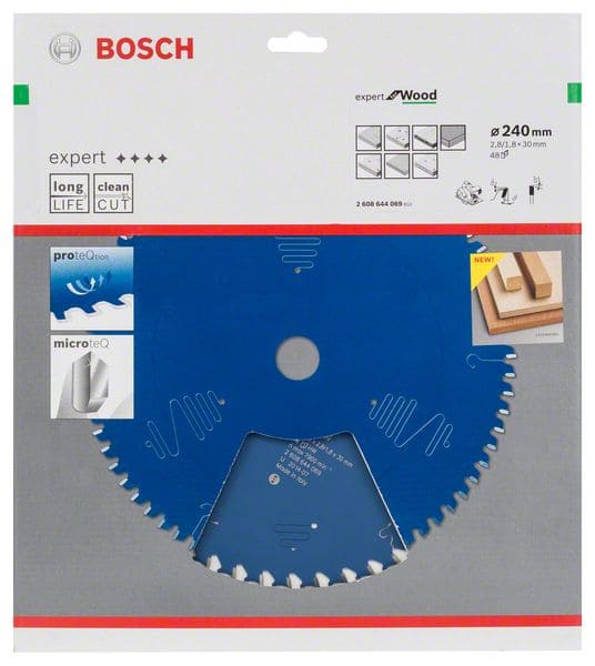BOSCH Kreissägeblatt Expert for Wood, 240 x 30 x 2,8 mm, 48