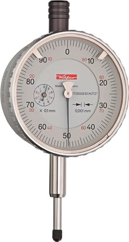 Messuhr FM1101 1 mm Ablesung 0,001 mm mit Stoßschutz KÄFER