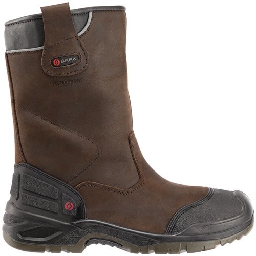BAAK Sicherheitsschlupfstiefel Hercules Gr.44 W.11 braun S3 SRC WR ESD Leder BAAK