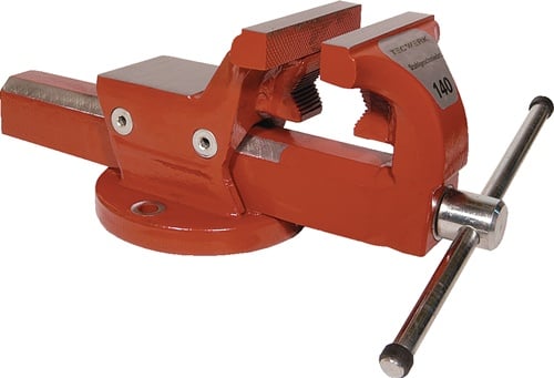 TECWERK Parallelschraubstock Backen-B.140mm Spann-W.200mm m.Rohrsp.-B.TECWERK