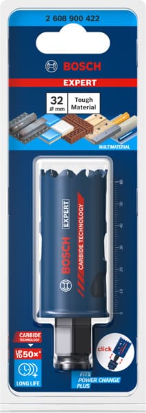 BOSCH EXPERT Tough Material Lochsäge, 32 x 60 mm. Für Dreh- und Schlagbohrer
