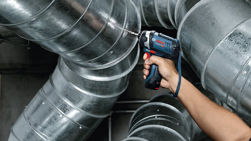 BOSCH Akku-Drehschlagschrauber GDR 12V-105, Solo Version, L-BOXX