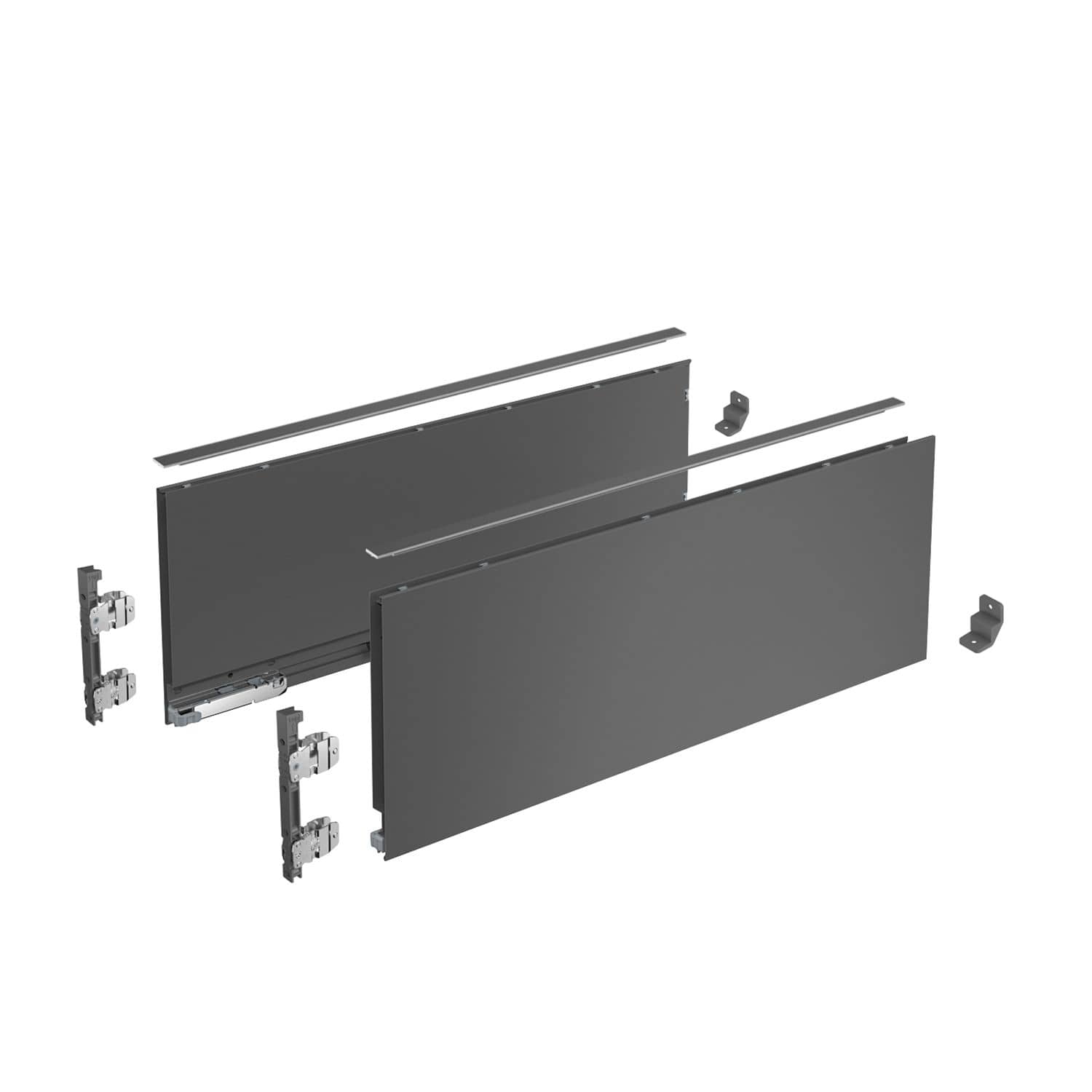 HETTICH AvanTech YOU Set Zarge Höhe 187 mm, NL 550 mm, anthrazit, links und rechts, 9255348