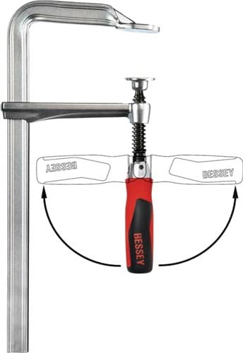 BESSEY Ganzstahlschraubzwinge GZ-KG 2-K-Klappgriff BESSEY