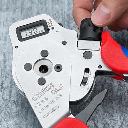 KNIPEX Vierdornpresszange L.240mm 0,14-6 (AWG 26-10)mm² KNIPEX