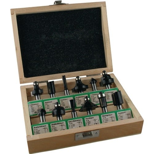 FISCH-TOOLS Fräsersatz 973CT12A05 HM Schaft-D.8mm 12-tlg.