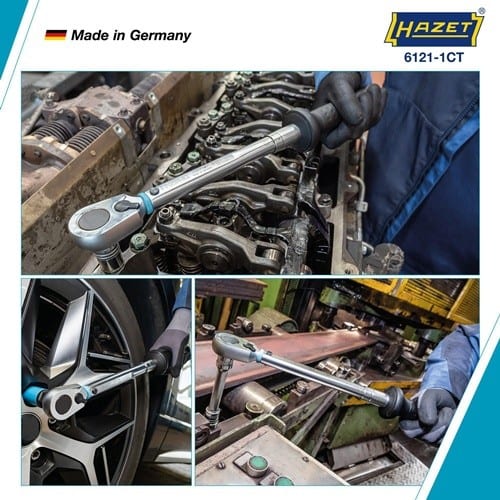 HAZET Drehmomentschlüssel 6121-1CT 1/2 Zoll 20-120 Nm HAZET